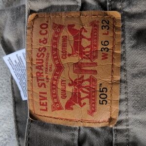 Levi's 505 36x32 timber wolf